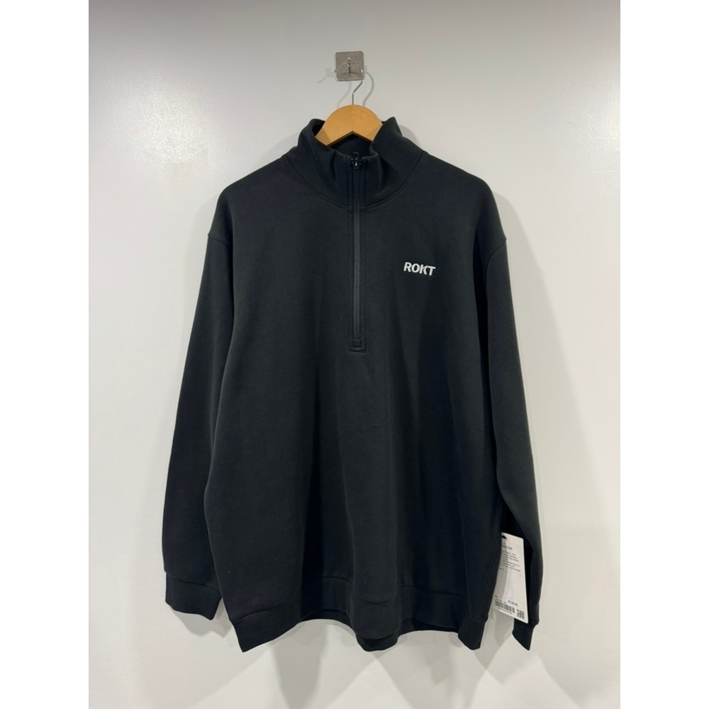 NWT Lululemon‎ Men Black Steady State Half Zip Pullover Logo XL